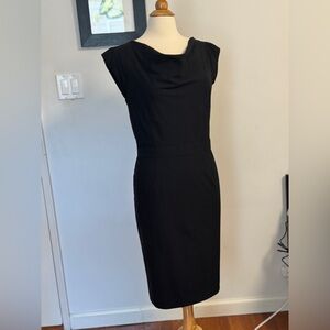 Banana Republic Black Dress Cowl Neck Sleeveless